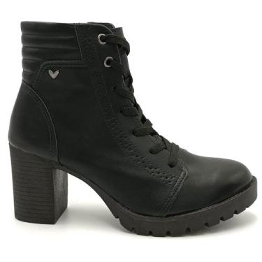 Imagem de Coturno Feminino Salto Médio Mississipi MI872, Preto, 36