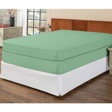 Imagem de Kit 2 Capas Protetora Colchão Casal 20cm Alt. Ideal Para Cama Box Com 