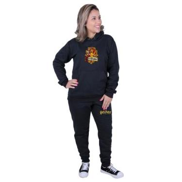 Imagem de Blusa E Calça De Moletom Harry Potter Gryffindor - Vinis Store, Preto,