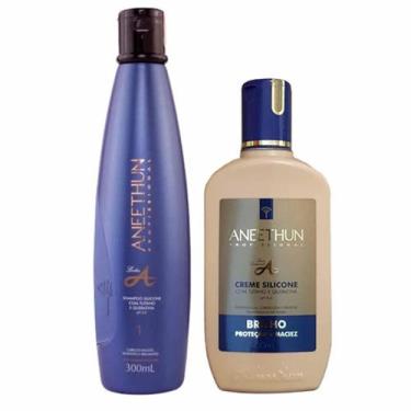 Imagem de Kit Aneethun Linha A Shampoo 300ml e Creme de Silicone 250ml