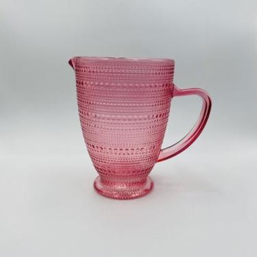 Imagem de Jarra de vidro Perola Rosa para água, suco, refrigerante, 1370ml - keh