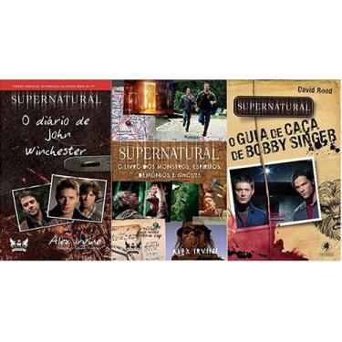 Imagem de KIT 3 LIVROS SUPERNATURAL O diário de John Winchester + livro dos mons