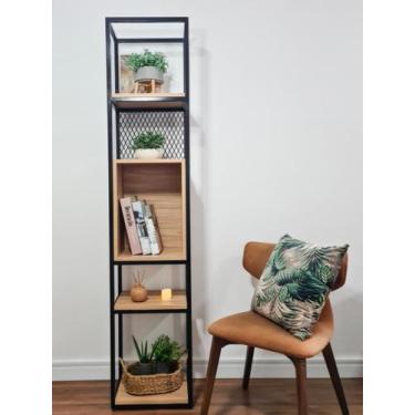 Imagem de Estante Serenita 190 com nicho - Casa Quentinha, MDF Solanum