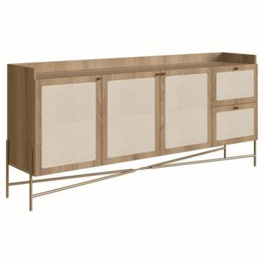 Imagem de Buffet 3 Portas 2 Gavetas Palhinha 28935 Linha Oslo Hanover Artesano -