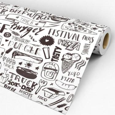 Imagem de Papel De Parede Comércio - Lanchonete/foodtruck - 3,00x0,50m - DEKAL D
