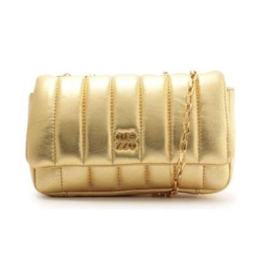 Imagem de Bolsa Arezzo Transversal Ouro Media-Feminino