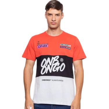 Imagem de Camiseta Masculina Onbongo Especial Badu Recorte Laranja ON260