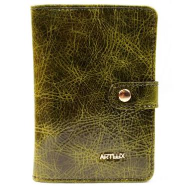 Imagem de Carteira Feminina em Couro Artlux 8015, Verde escuro
