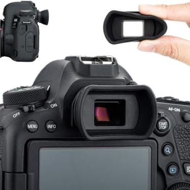 Imagem de Óculos de silicone macio para visualização de câmera para Canon EOS 6DM2 5DM2 6D 5D Mark II 90D 80D 77D 70D 60D 50D Rebel T8i T7i T7 T6s T6i T6 T5i T5 T4i T3i SL3 SL2 SL1 substitui Canon EB EF Cup
