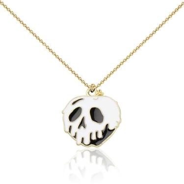 Imagem de UJIMS Presente para fãs da rainha má neve veneno maçã broche esmalte joia festa de Halloween veneno vilões presente inspirado, Metal, Sem Pedra Preciosa