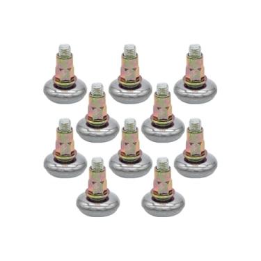 Imagem de Kit 10 Sapatas Niveladora Pé 35x25mm Para Nivelar Móveis 1/4