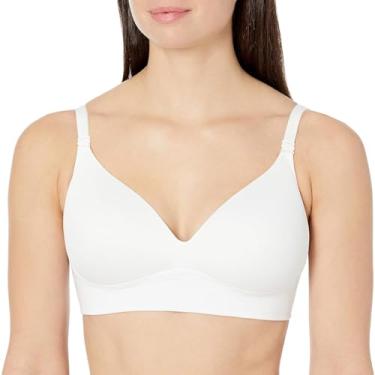 Imagem de Warner's Benefícios femininos Allover-Smoothing Bliss Sutiã sem fio levemente forrado conversível confortável Rm1011w, Branco clássico, 38C