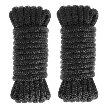 Imagem de Linhas de para-lama de barco para barcos Linhas de doca de barco de nylon corda marinha para barcos corda dupla trançada para-choque linhas de barco para ancoragem linhas de barco laços de doca (4,