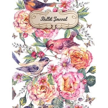 Imagem de Bullet Journal: A4-160 pages - Fleurs - couverture souple glossy - Pointilles - Dot point, bullet journal, dot grid, planner, planning, organizer, journal, Fleurs, Bujo