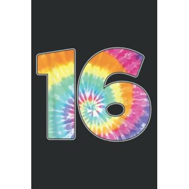 Imagem de 16Th Birthday or Number 16 Team Evengood Tie Dye Gift Nice Good: Lined Notebook: 6" x 9", 100 Pages, Notebook Journal For Lady, Girls And Women Blank Lined Notebook Journal Gift Ideas.