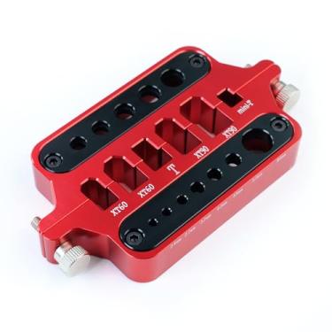 Imagem de MADCATZ 1 peça de solda de solda de alumínio ferramentas RC gabarito para XT60 XT90 Deans conector de plugue banana, cor vermelha (1 pacote)