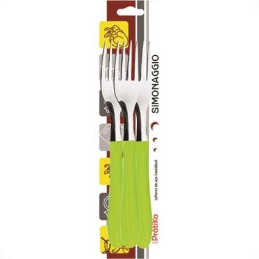 Imagem de Garfo Simonagio Mesa Pratika 3 Pecas Verde 332/3 - SIMONAGGIO