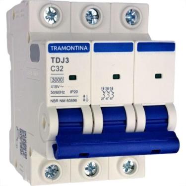 Imagem de Disjuntor Tramontina ''Din'' Tripolar 32A. C - TRAMONTINA ELETRIK
