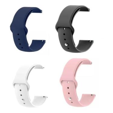 Imagem de Combo 04 Pulseiras Silicone Premium Para Xiaomi Mibro A1 A2 Color 2 - 