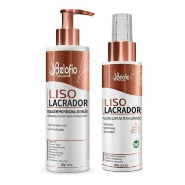 Imagem de Kit Alisante Liso Lacrador Selagem 300g e Fluido Capilar Termoativado 