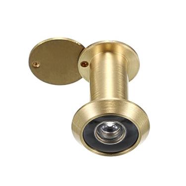 Imagem de Sumnacon Visualizador de porta de segurança, visor de porta de latão sólido de 220 graus/olho mágico com capa de privacidade rotativa resistente para portas de 3,5 a 6,5 cm, visualizador de porta