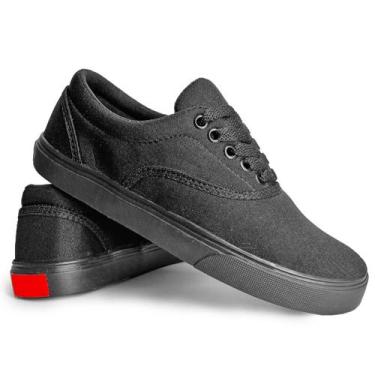 Imagem de Tenis Feminino Confortavel Casual Authentic Unissex - Orks, Preto, 35