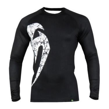 Imagem de Camisa De Compressão Rash Guard Jiu Jitsu Manga Longa Giant Classic Bl
