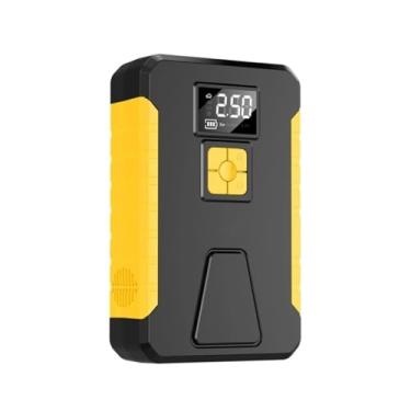 Imagem de Bomba de ar elétrica sem fio para encher pneus, compressor de ar portátil, compressor de ar de partida com luz LED, compatível com carro, motocicleta, bicicleta