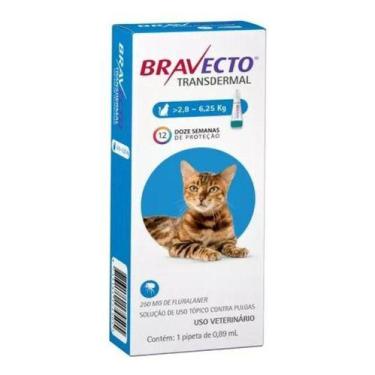 Imagem de Bravecto Transdermal Gatos De 2,8 Á 6,2kg Antipulgas 250mg
