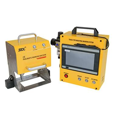 Imagem de XINCHENG PRECISION Máquina De Marcação Pneumática Portátil De Metal Por Pontos Máquina De Marcação Pneumática De Metal Gravador De Placas 80×40 Mm (3,1X1,6 Polegadas) Tela Sensível Ao Toque Portátil