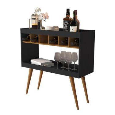 Imagem de Adega Aparador Buffet Nicho Bebidas Vinho Alto Padrão Retro - Casa Rom