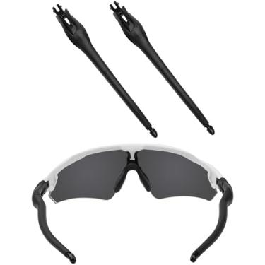 Imagem de EZReplace Braços pretos de substituição para óculos de sol Oakley Radar EV Path OO9280/Radar EV Pitch OO9211/Radar EV Path Asian Fit OO9275 (preto)