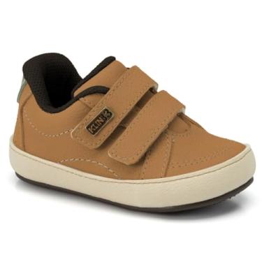 Imagem de Tênis Klin Sapatinho Bebê Infantil Baby com Ajuste Autocolante Macio Primeiros Passos (Caramelo, BR, Bebê, Numérico, 17)