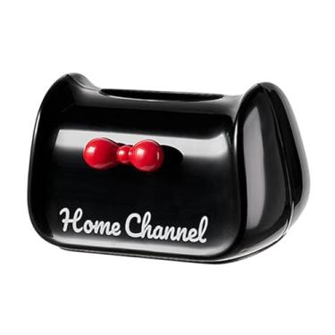 Imagem de Ｂｅｓｇａ Caixa de lenço de tecidos Suporte de tecido facial Anti Slip Creative Creative Bowknot Design Box de guardana, Preto