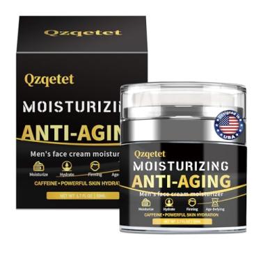 Imagem de QZQETET Creme Facial Masculino, Creme Hidratante Antienvelhecimento, Loção Facial Masculina Com Colágeno, Retinol E Ácido Hialurônico, Cuidados Faciais Com A Pele Masculina - Dia E Noite - 1,7 Oz