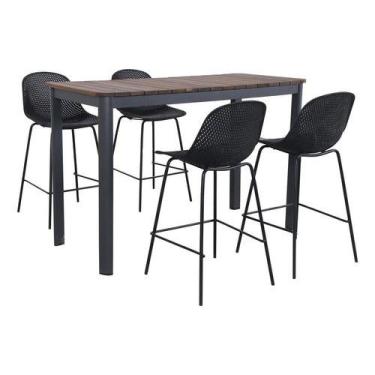 Imagem de Conjunto De Bar 5 Pecas Com 4 Banquetas E Mesa Importado - JHC Home Li