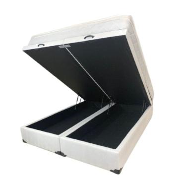 Imagem de Cama Box Baú Queen Com Colchão Molas Ensacadas - Blindado
