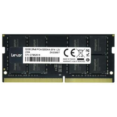 Imagem de Memória RAM para Notebook Lexar DDR4 32GB 3200MHz - Redragon