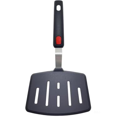 Imagem de Espátula de silicone, espátulas de panqueca resistentes ao calor para panela antiaderente, espátula de cozinha com fenda larga para fritar omelete, ovo, peixe e cozinha, fina e flexível para