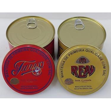 Imagem de Kit Manteiga Meneira com sal Real e Turvo, 2 Latas de 500g cada