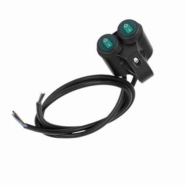 Imagem de Farol de Freio Universal para Guidão de Motocicleta, 22mm, Luzes de Neblina, Buzina, Botão de Controle Duplo, Interruptor para Modificação de Motocicleta (Tipo A)