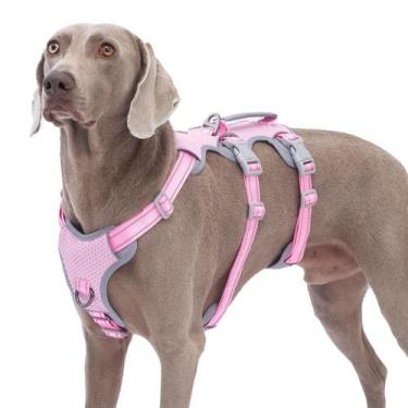 Imagem de Arnês para cães Huntboo Escape Proof Refletive com alça de elevação ro