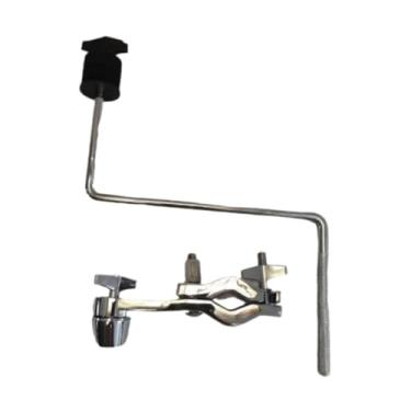 Imagem de simhoa Extensão do prato Cramp de montagem, extensão do tambor, profissional, suporte do suporte do prato de hardware para acessório de bateria de percussão