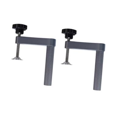 Imagem de Baoblaze 2PCS Bench Cão Clamp Alumínio Alumínio Holdar Cramps Planejada de Hole de Dog para Moer, 19mm