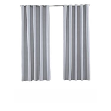 Imagem de Cortina Blackout Tecido Premium 6,00 x 2,80m Corta Luz 100% para Sala ou Quarto Blecaute Grosso (Branco Gelo)