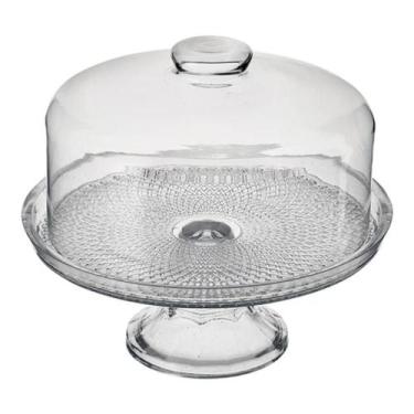 Imagem de Conjunto Boleira de Vidro com Pé - Vitazza - Academia