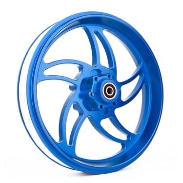 Imagem de BeaxTurbo Racing Upgrade Parts CNC Aluminum Front Wheel hub-Future Storm Design for losi promoto mx 1/4 (Blue)