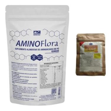 Imagem de AminoFlora Anew 450g + 01 Sachê Acenew Anew 30 cáps