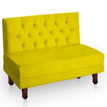 Imagem de Canto Italy Confortável Para Apartamento Cozinha E Restaurantes Suede Cor Amarelo