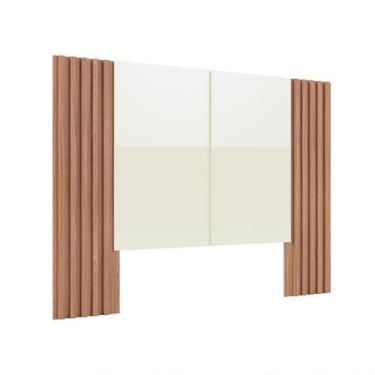 Imagem de Cabeceira Casal Jude Off White e Freijó - Dalla Costa